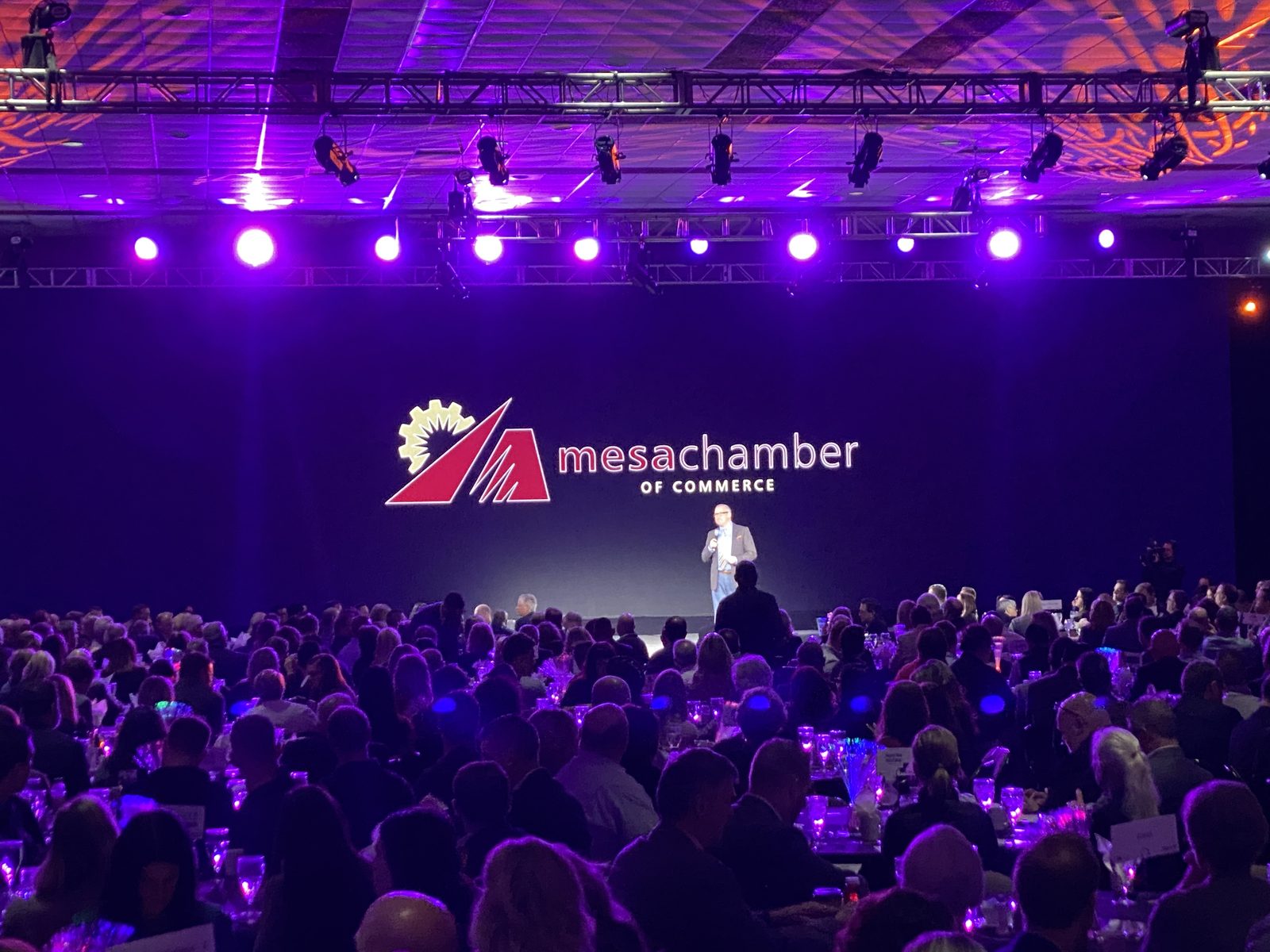 Mesa Chamber of Commerce — Keynote staging, presentation displays and pro audio for a membership event.